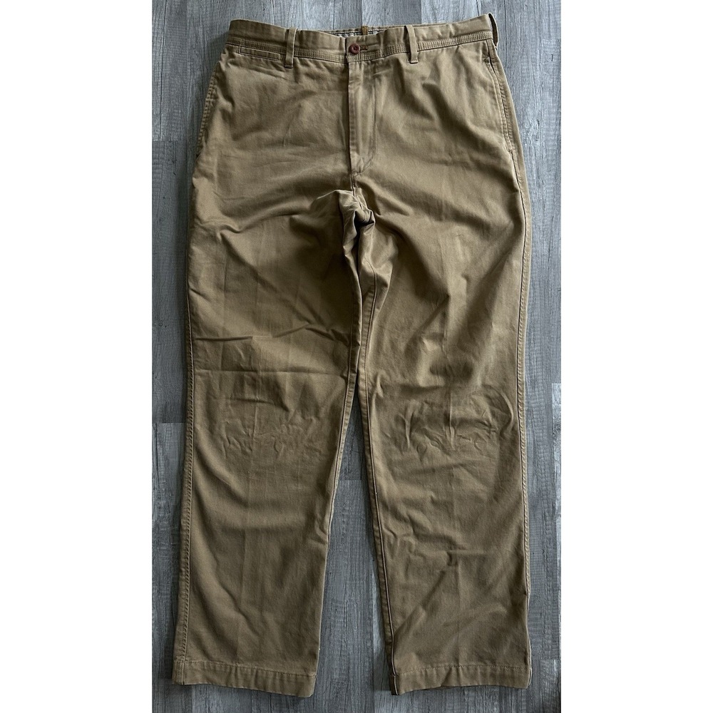 Timberland Men's Chino Pants Size 36x34 Cotton Straight Fit Tan